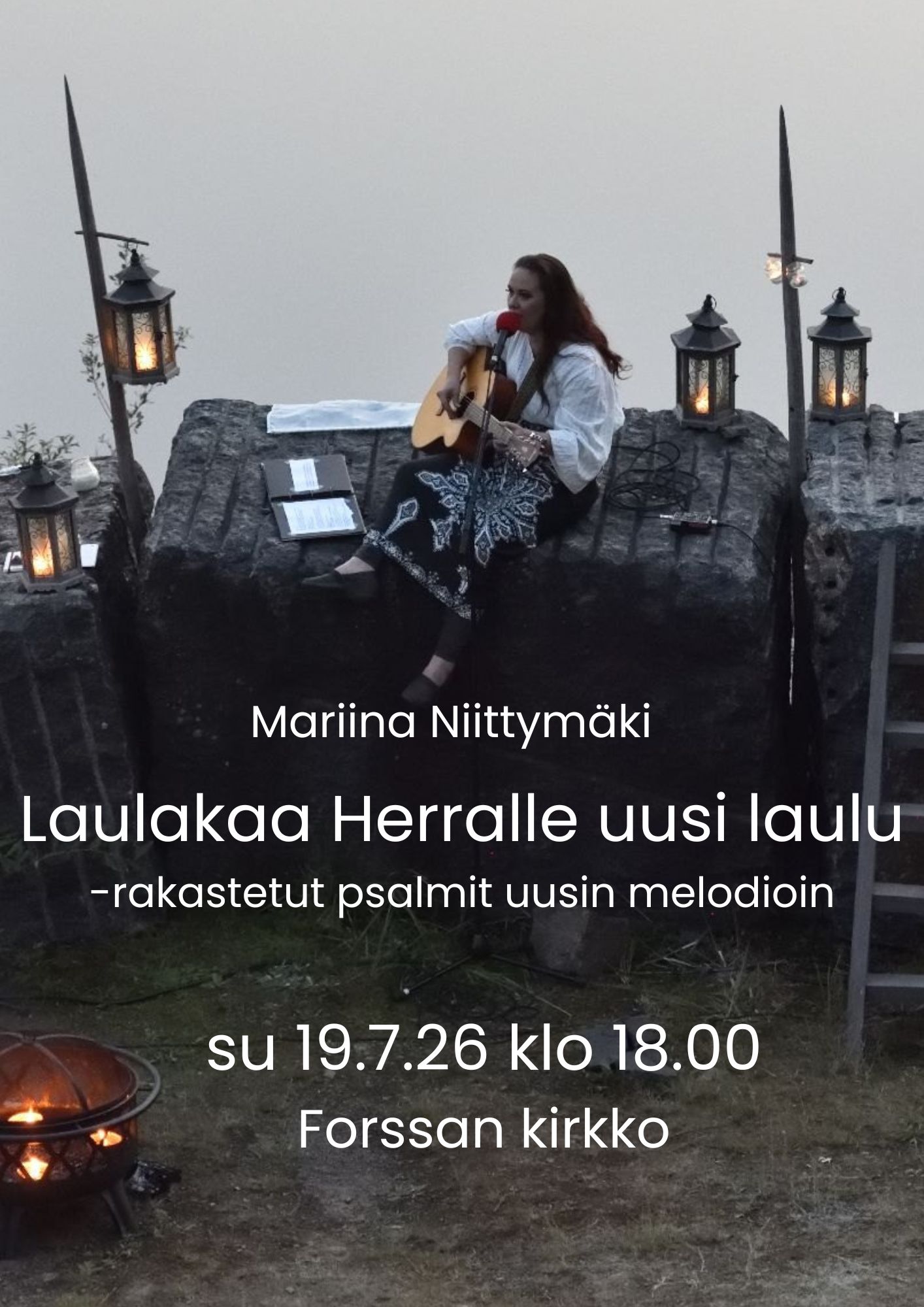 Mariina Niittymäki: Laulakaa Herralle uusi laulu - rakastetut psalmit uusin melodioin Forssan kirkossa 19.7. klo 18