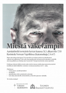 Kuvassa miehen kasvojen yläosa jossa näkyvät silmät ja nenä sekä otsa ja oikea korva