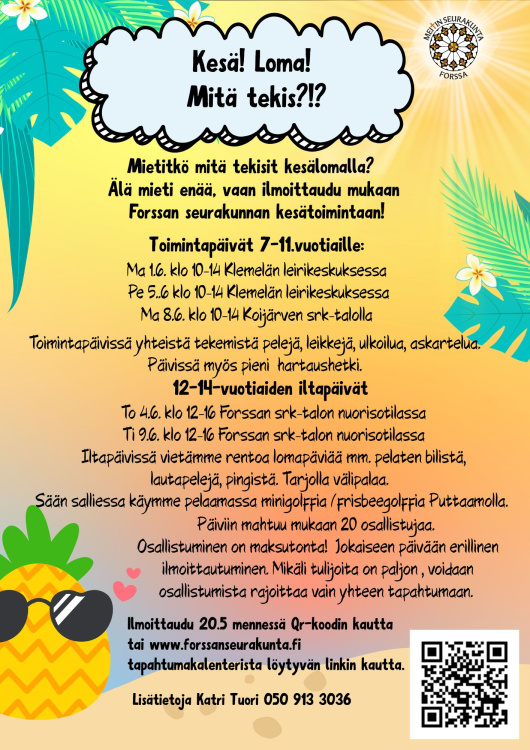 kesän toimintapäivät