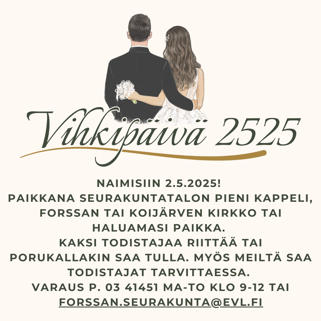 Vihkipäivä 2525 Vihkipäivä 2.5.2025