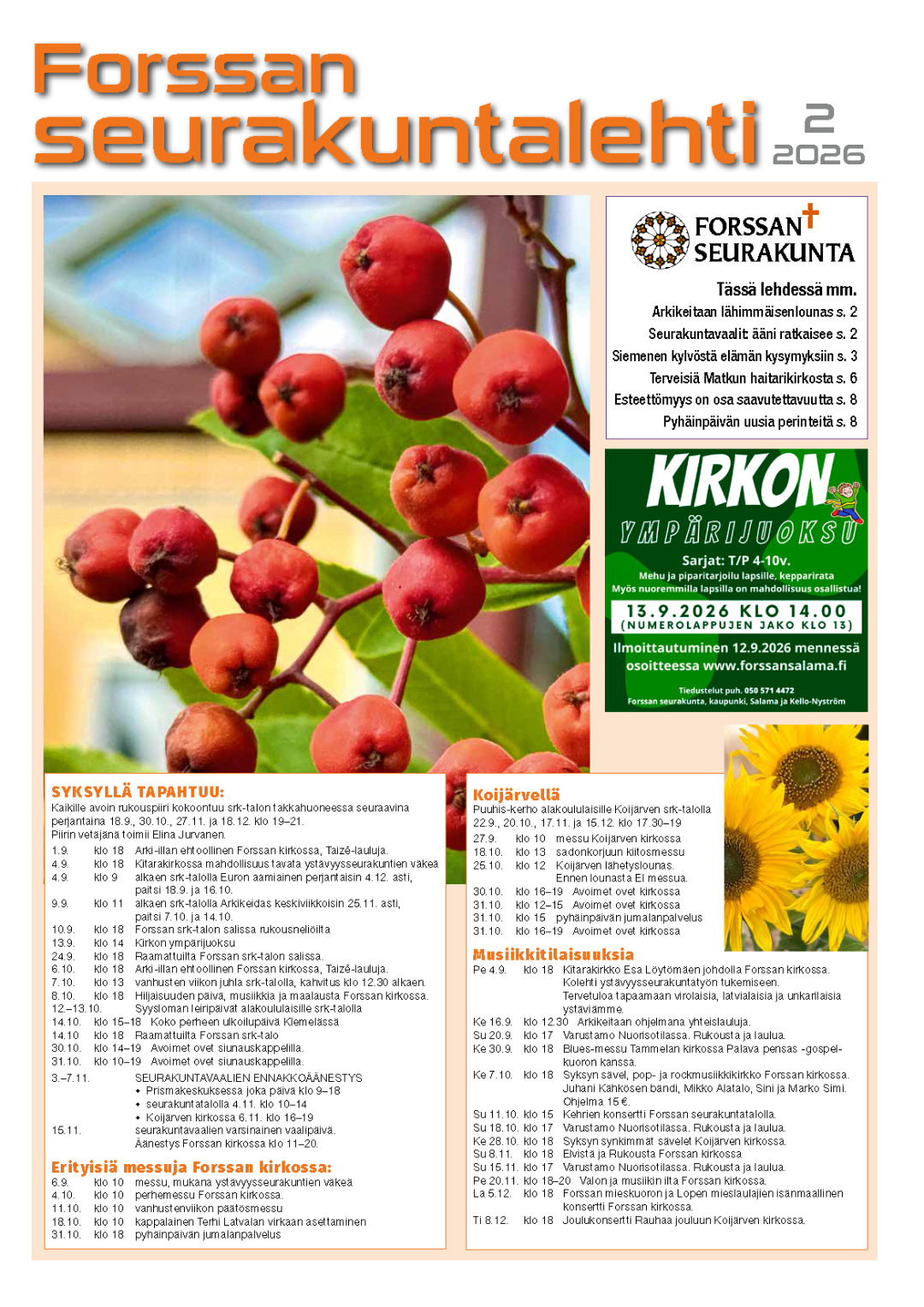 Uusin seurakuntalehti